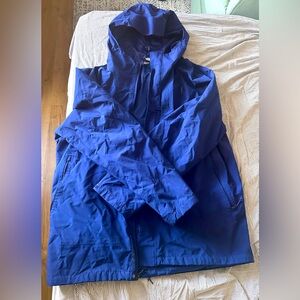 Blue North Face Rain Jacket XL